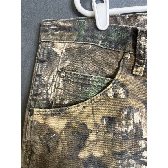 Wrangler Pro Gear Realtree Camo Insulated Pants Mens Hunting Jeans 44x30 PG001AX - Picture 2 of 9